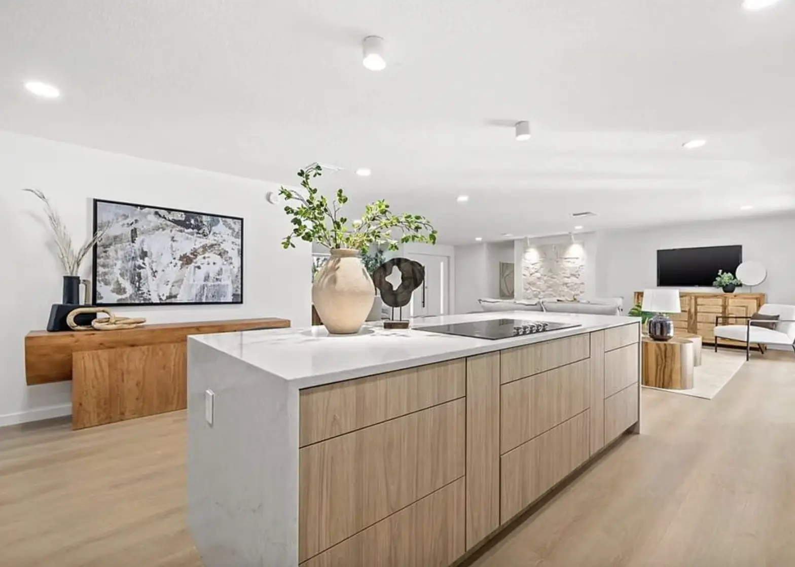 Open kitchen designed and remodeled by CFN